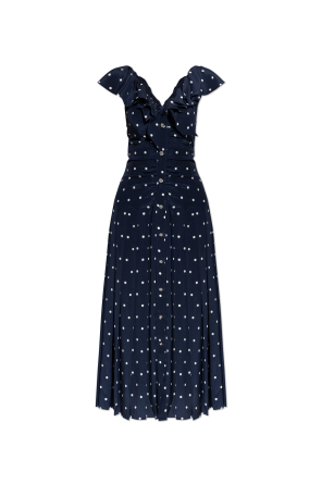 Navy blue Dress with decorative print Alessandra Rich